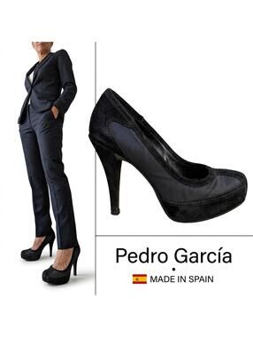 Pedro García Women Pumps Spain Platform Shoes1 Satin US 7